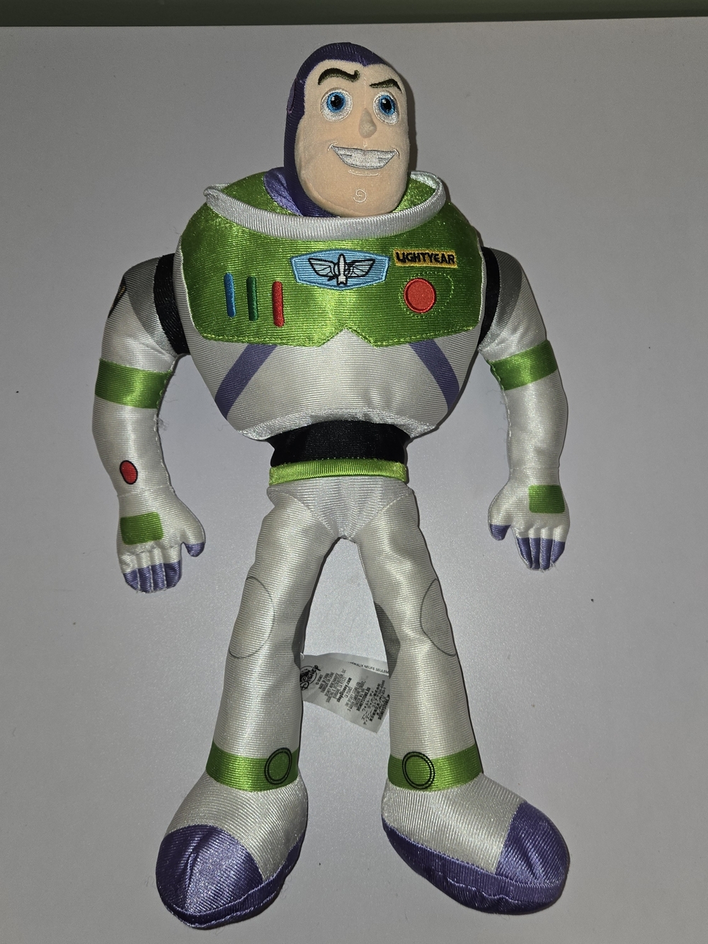 Disney Store 17" Buzz Lightyear Plush Toy Story - Rare "Andy" Foot Variant
